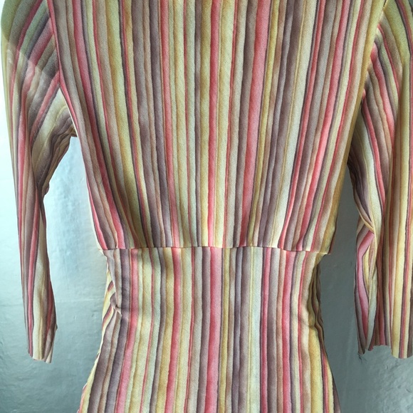 SoLD Stripe draped blouse - Picture 3 of 3